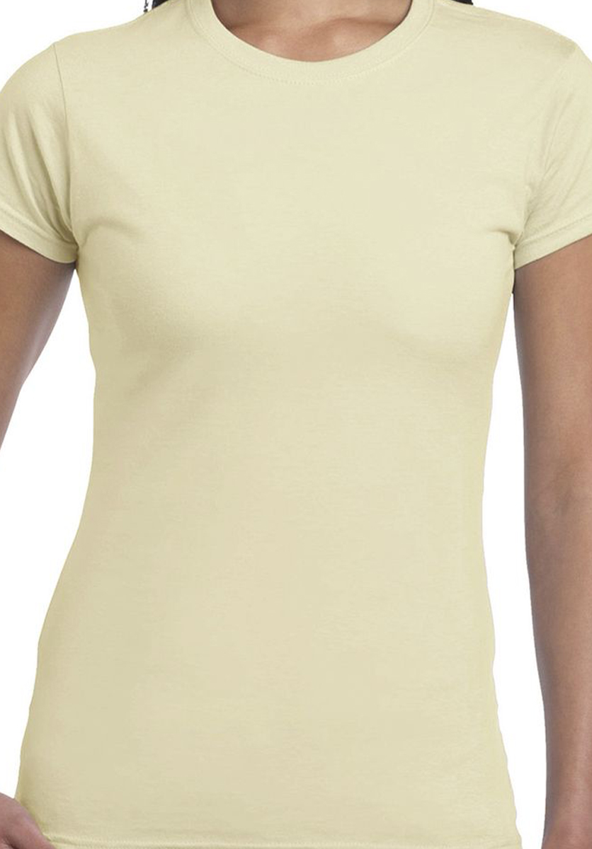 Γυναικείο T-Shirt 64000L Gildan Fitted Ring Spun Sand