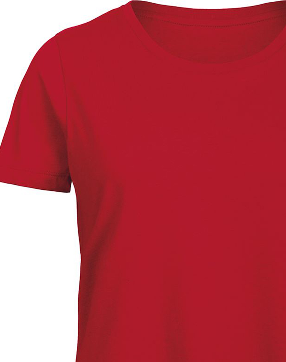 Γυναικείο T-Shirt TW043 B&C από 100% Οργανικό Βαμβάκι Red