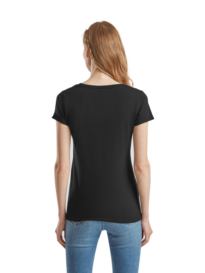 Γυναικείο T-Shirt 61-444-0 Fruit of the Loom Black