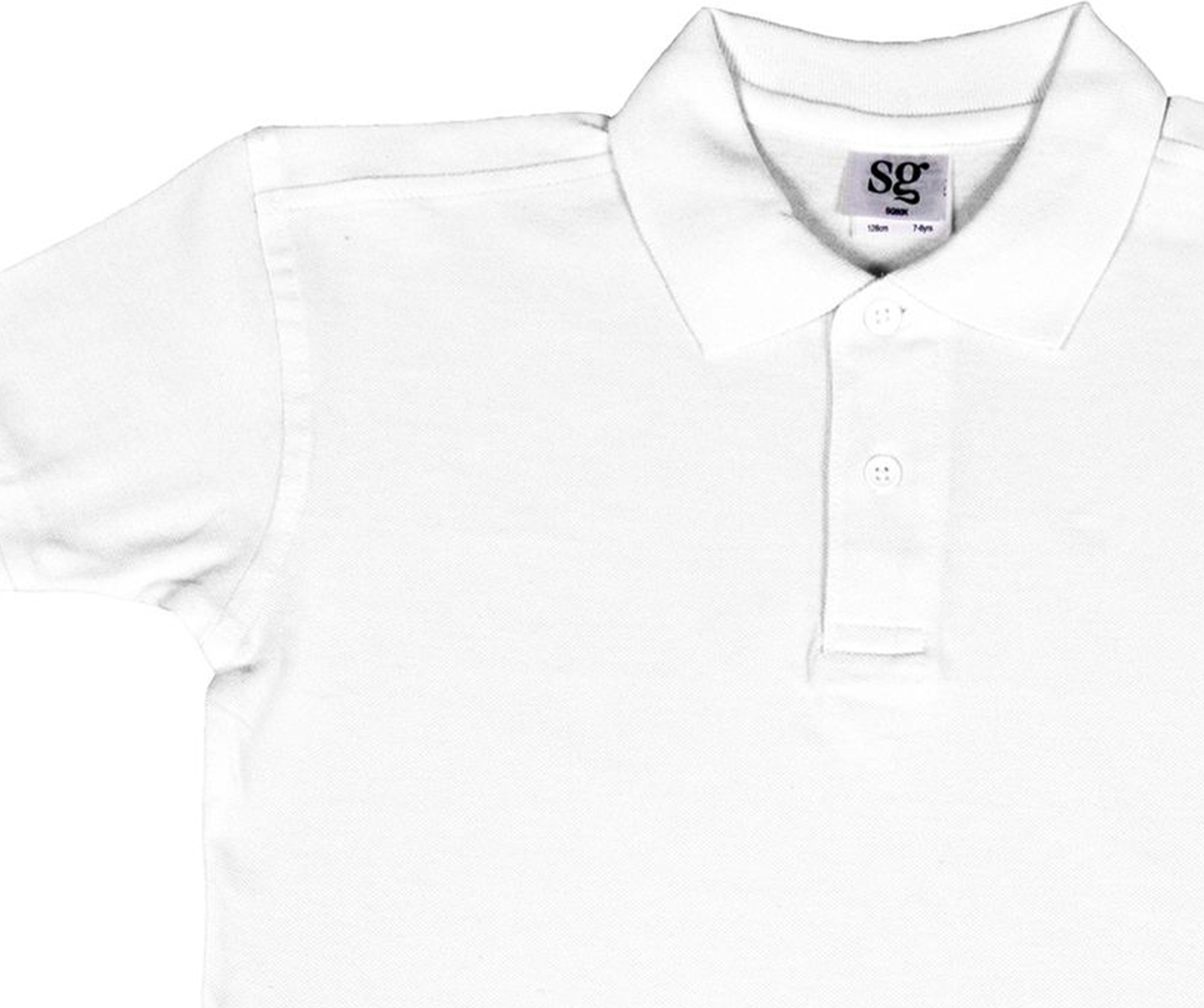 Παιδική Μπλούζα Polo Sg50K Sg White Outlet παιδικά Simple Wear