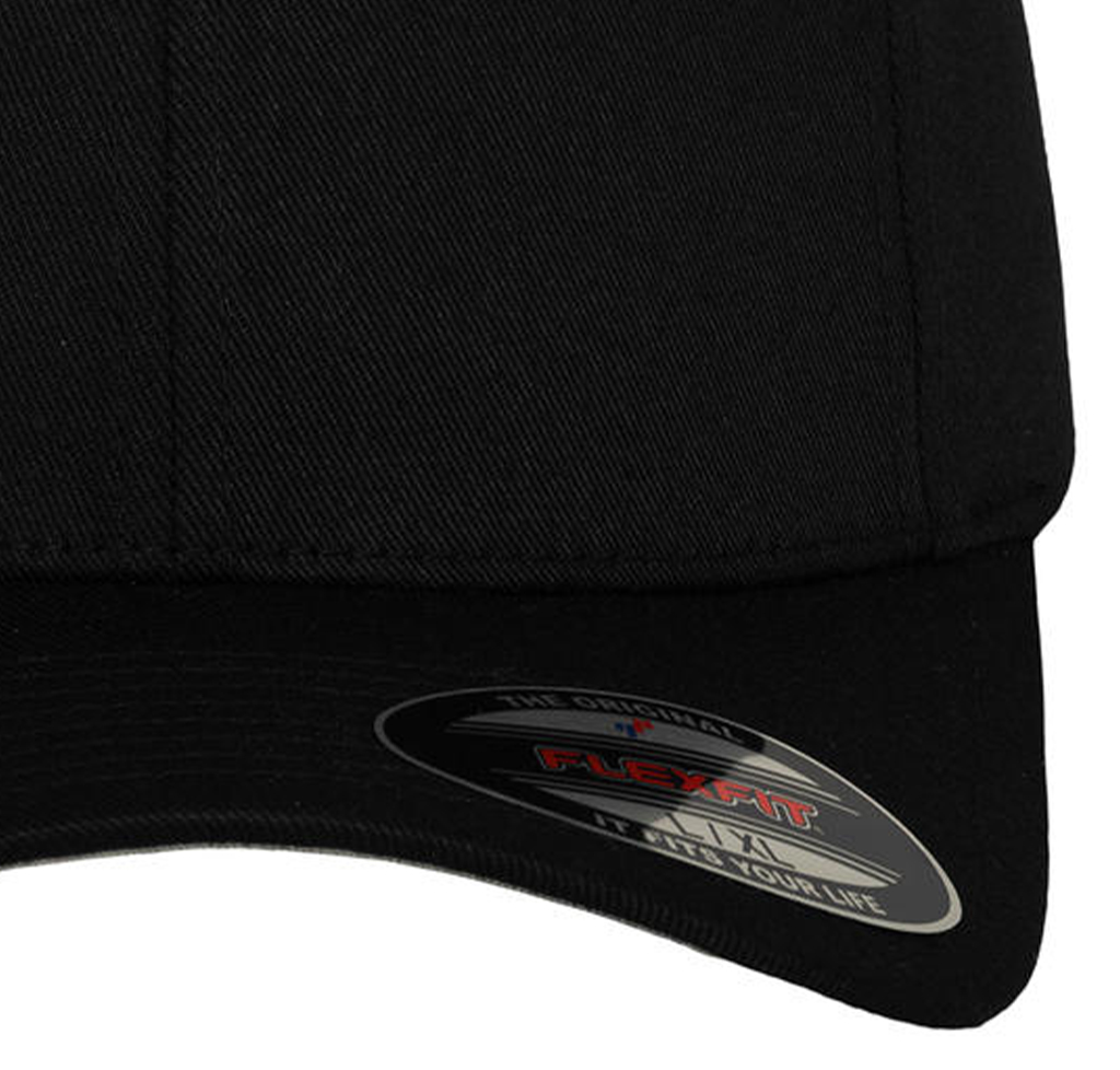 Καπέλο Fitted Baseball 6277 Flexfit Black αξεσουάρ Καπέλα Simple Wear