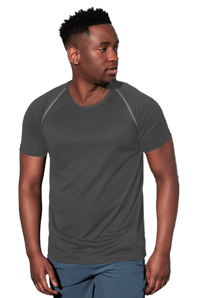 Raglan T-Shirt Active Team Stedman ST8030 Granite Grey