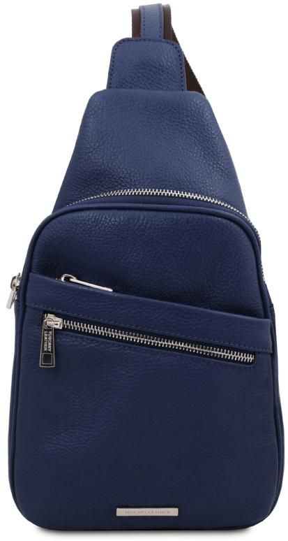 Ανδρικό Τσαντάκι Albert TL142022 Tuscany Leather Μπλε Σκούρο