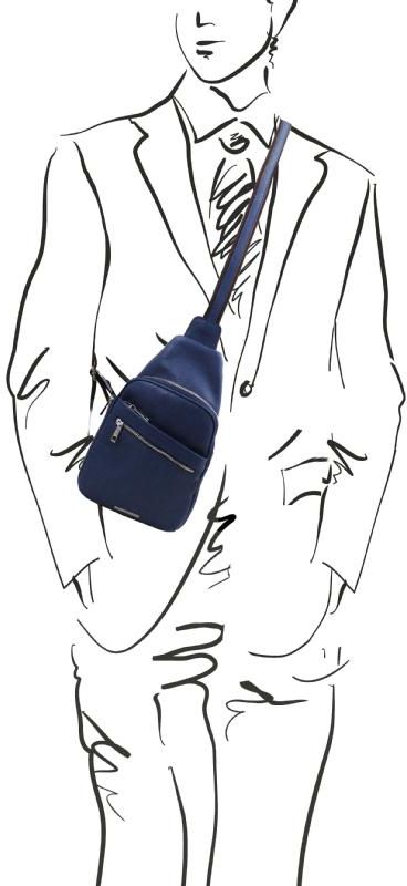 Ανδρικό Τσαντάκι Albert Tl142022 Tuscany Leather Μπλε Σκούρο Είδη Ταξιδιου Τσαντάκια Simple Wear