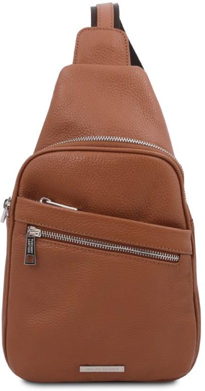Ανδρικό Τσαντάκι TL142022 Tuscany Leather Κονιάκ Καφέ