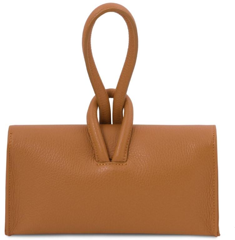 Γυναικείο Τσαντάκι Clutch TL141990 Tuscany Leather Κονιάκ Καφέ