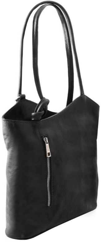 Tuscany Leather Γυναικεία Τσάντα Δερμάτινη Πλάτης & Ώμου TL141497 Tuscany Leather Patty Μαύρο - 2
