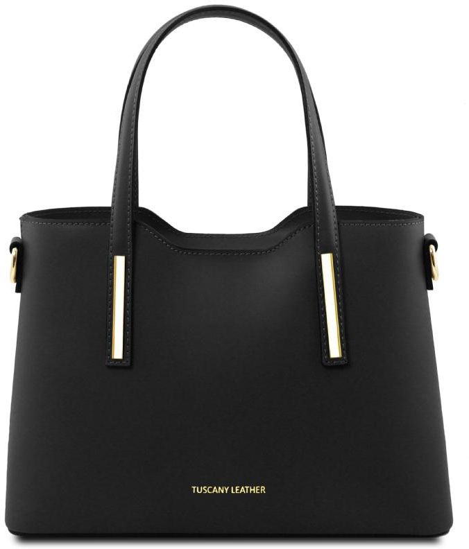 Γυναικεία Τσάντα Δερμάτινη TL141521 Tuscany Leather Olimpia S Μαύρο