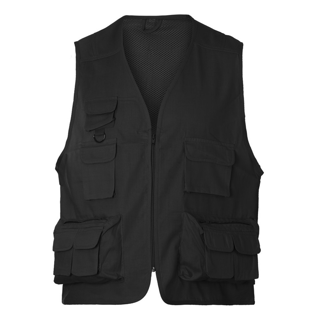 Γιλέκο Ρεπόρτερ Rise-00108 About Basics Black ανδρικά Μπουφάν Simple Wear