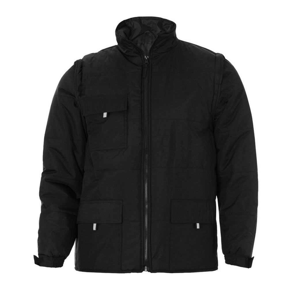 Μπουφάν με Αποσπώμενα Μανίκια Detach-00103 About Basics Black