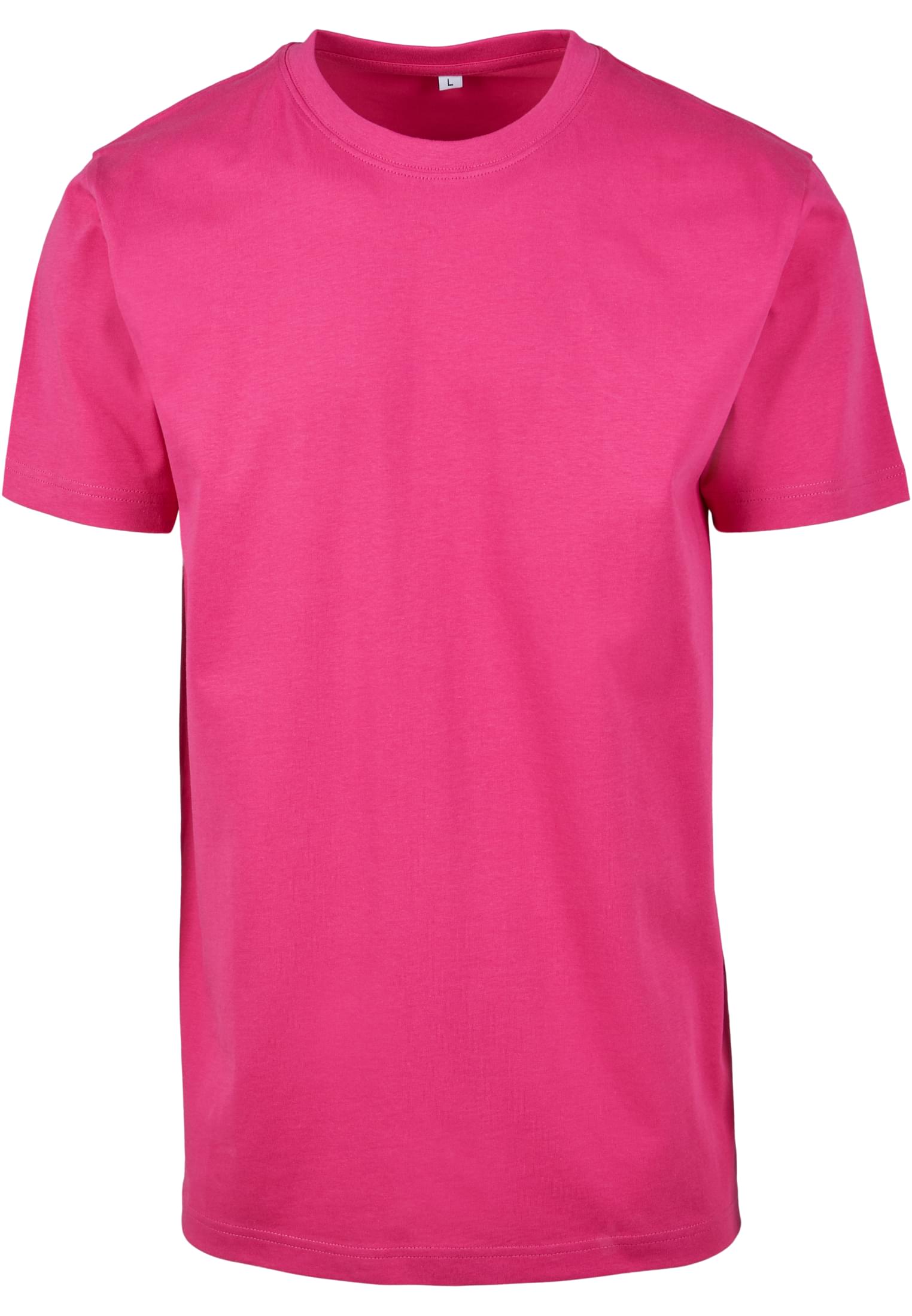 T-Shirt με Στρογγυλή Λαιμόκοψη BY004 Build Your Brand (BYB) Hibiskus Pink
