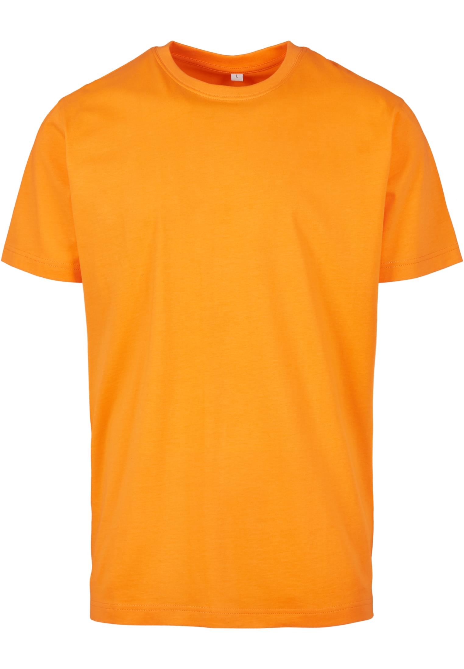 T-Shirt με Στρογγυλή Λαιμόκοψη BY004 Build Your Brand (BYB) Paradise Orange