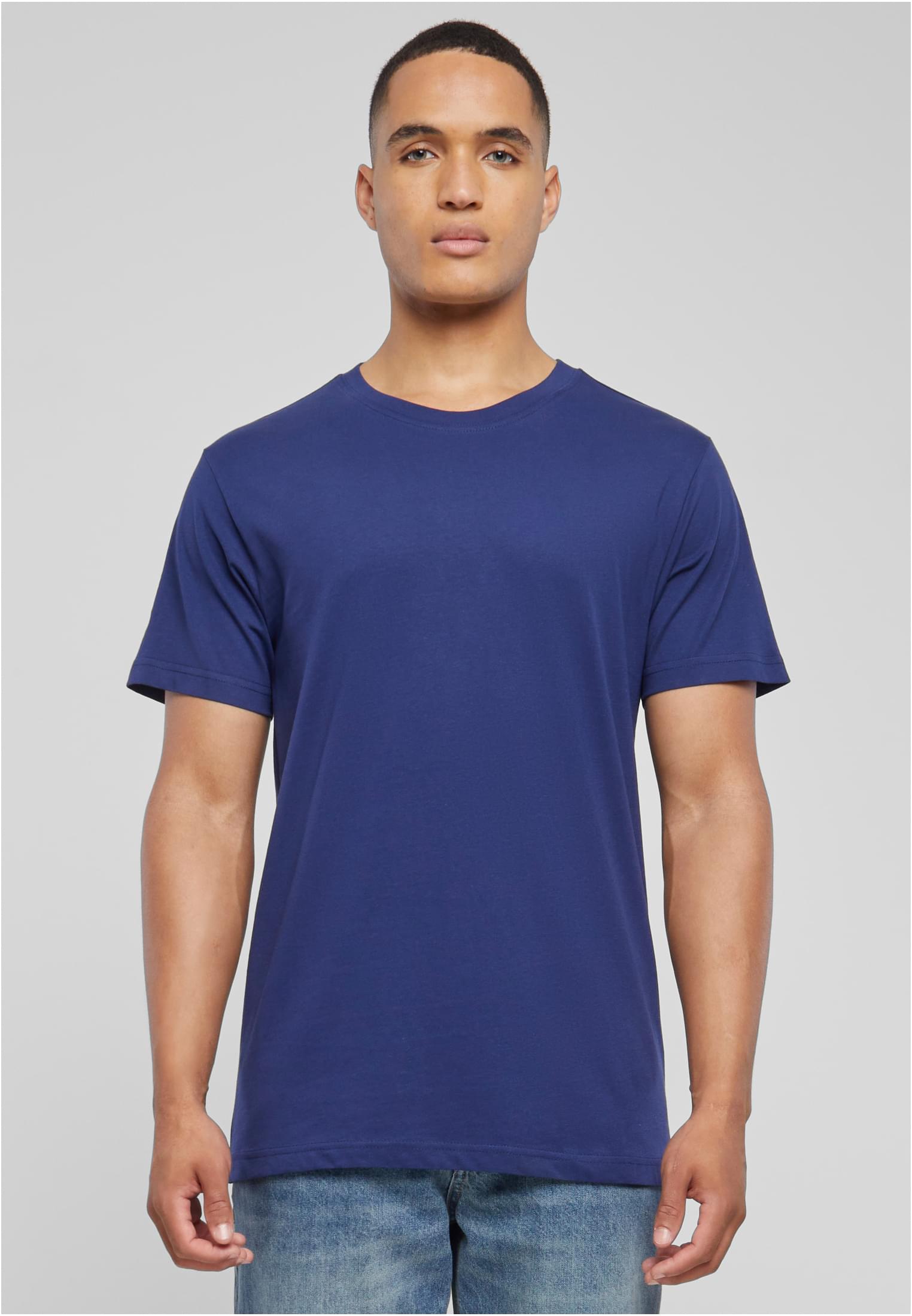T-Shirt με Στρογγυλή Λαιμόκοψη BY004 Build Your Brand (BYB) Light Navy