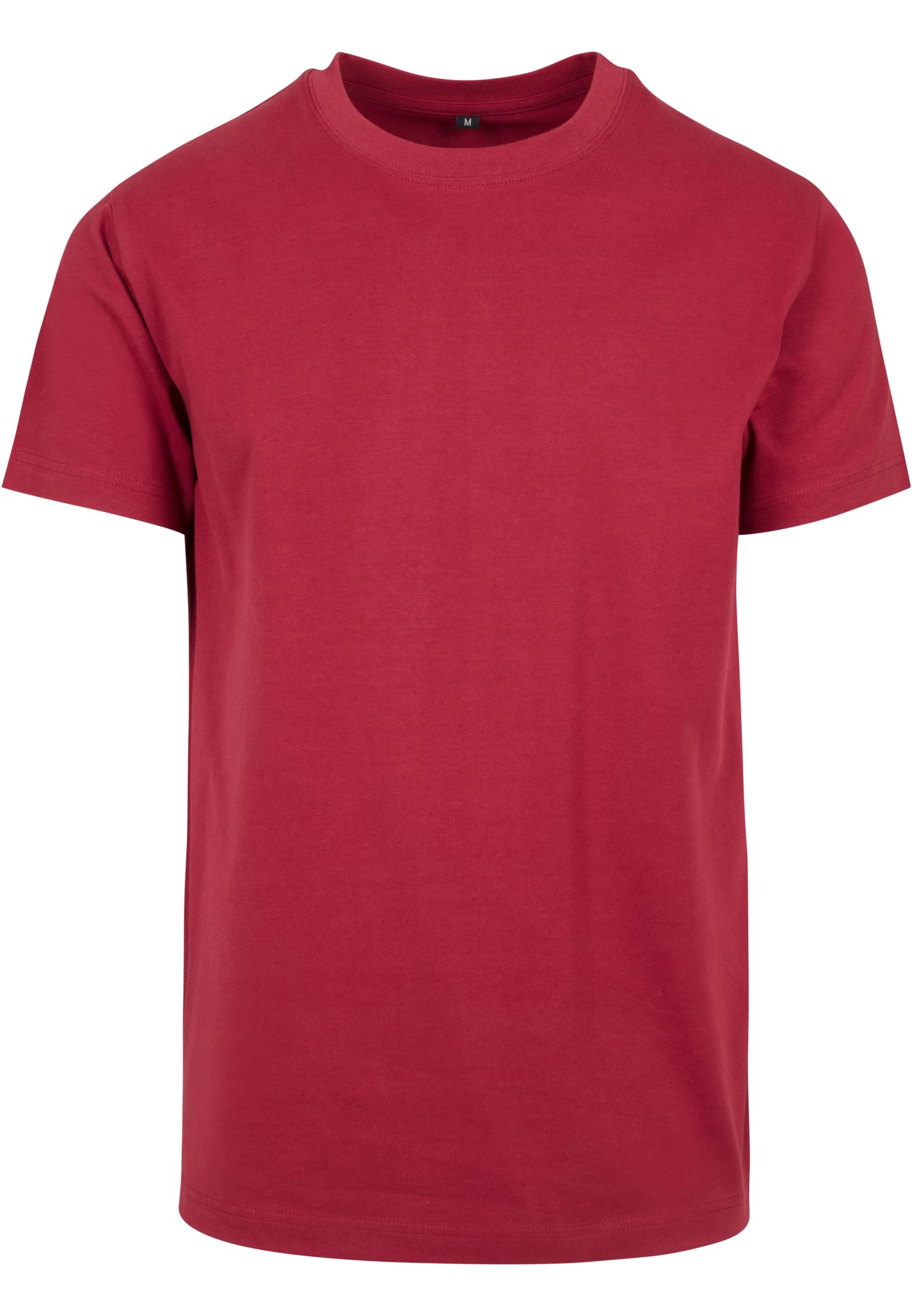 T-Shirt με Στρογγυλή Λαιμόκοψη BY004 Build Your Brand (BYB) Burgundy