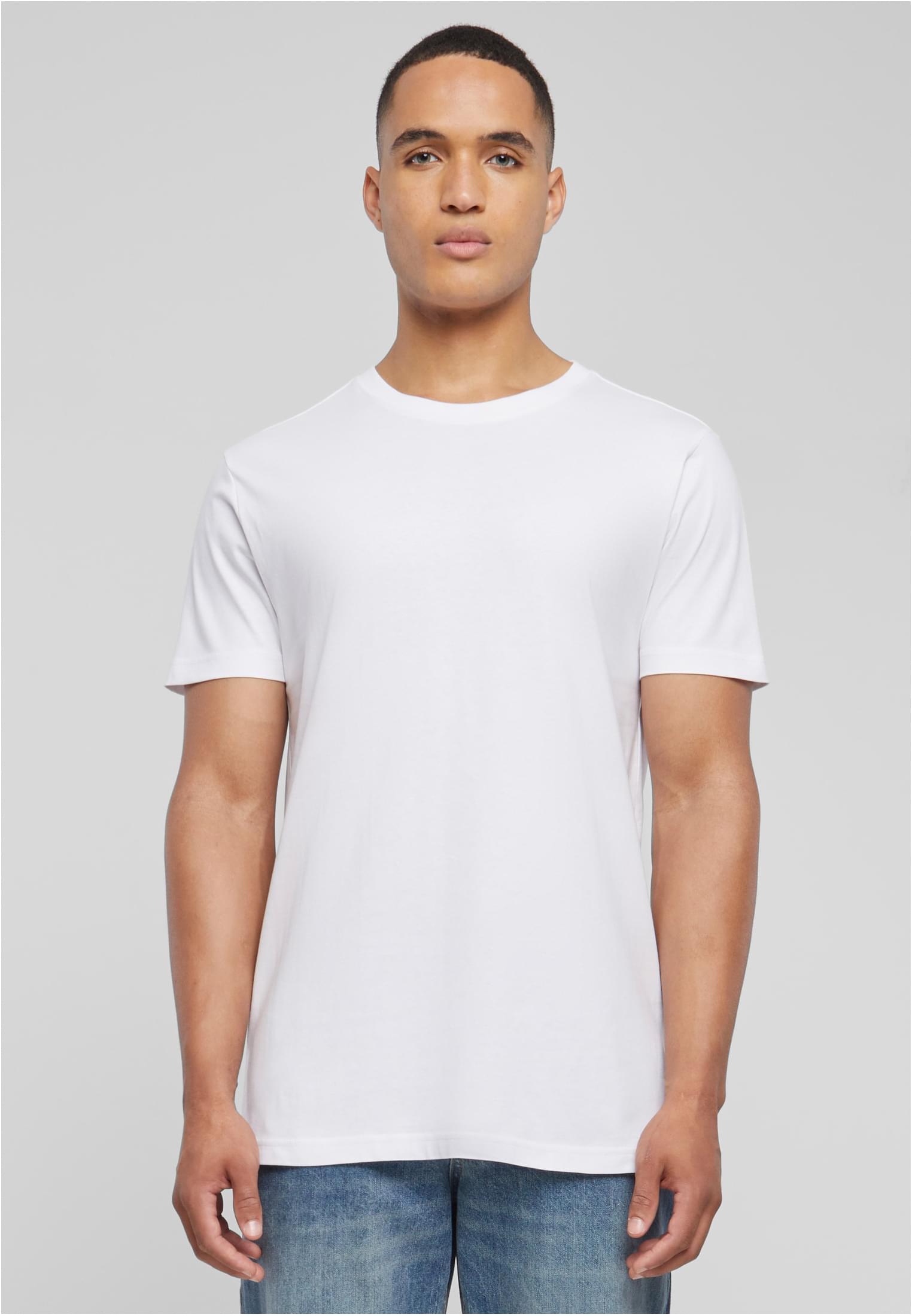 T-Shirt με Στρογγυλή Λαιμόκοψη BY004 Build Your Brand (BYB) White