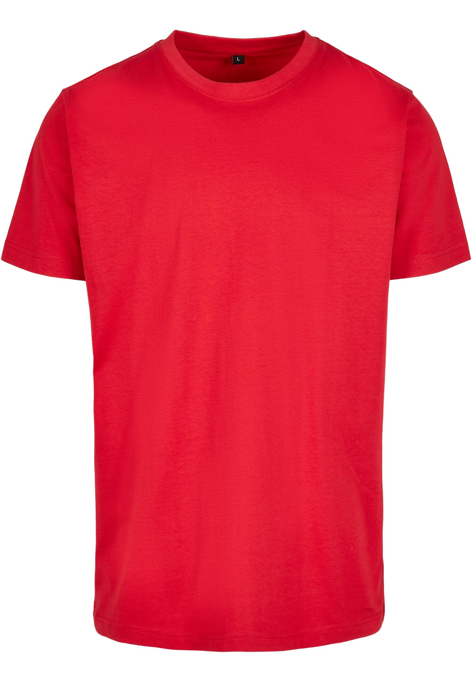 T-Shirt με Στρογγυλή Λαιμόκοψη BY004 Build Your Brand (BYB) Cityred