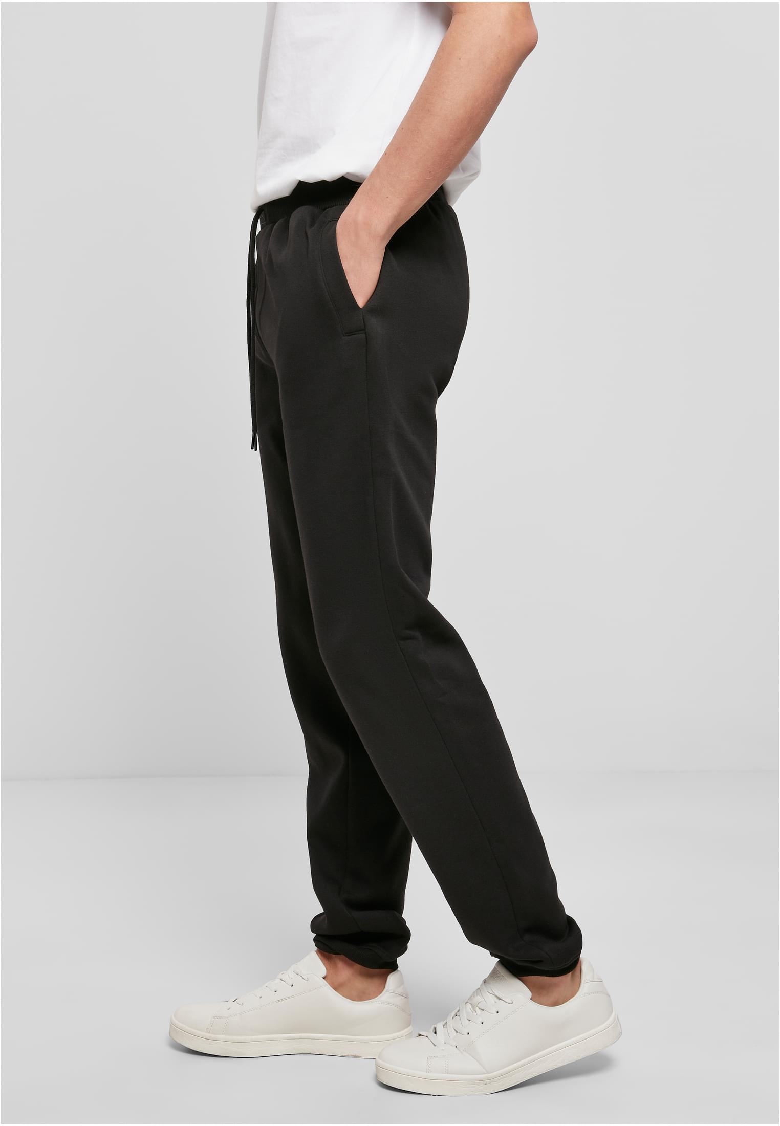 Παντελόνι Φόρμας Heavy Sweatpants By014 Build Your Brand Μαύρο Black ανδρικά Παντελόνια Simple Wear