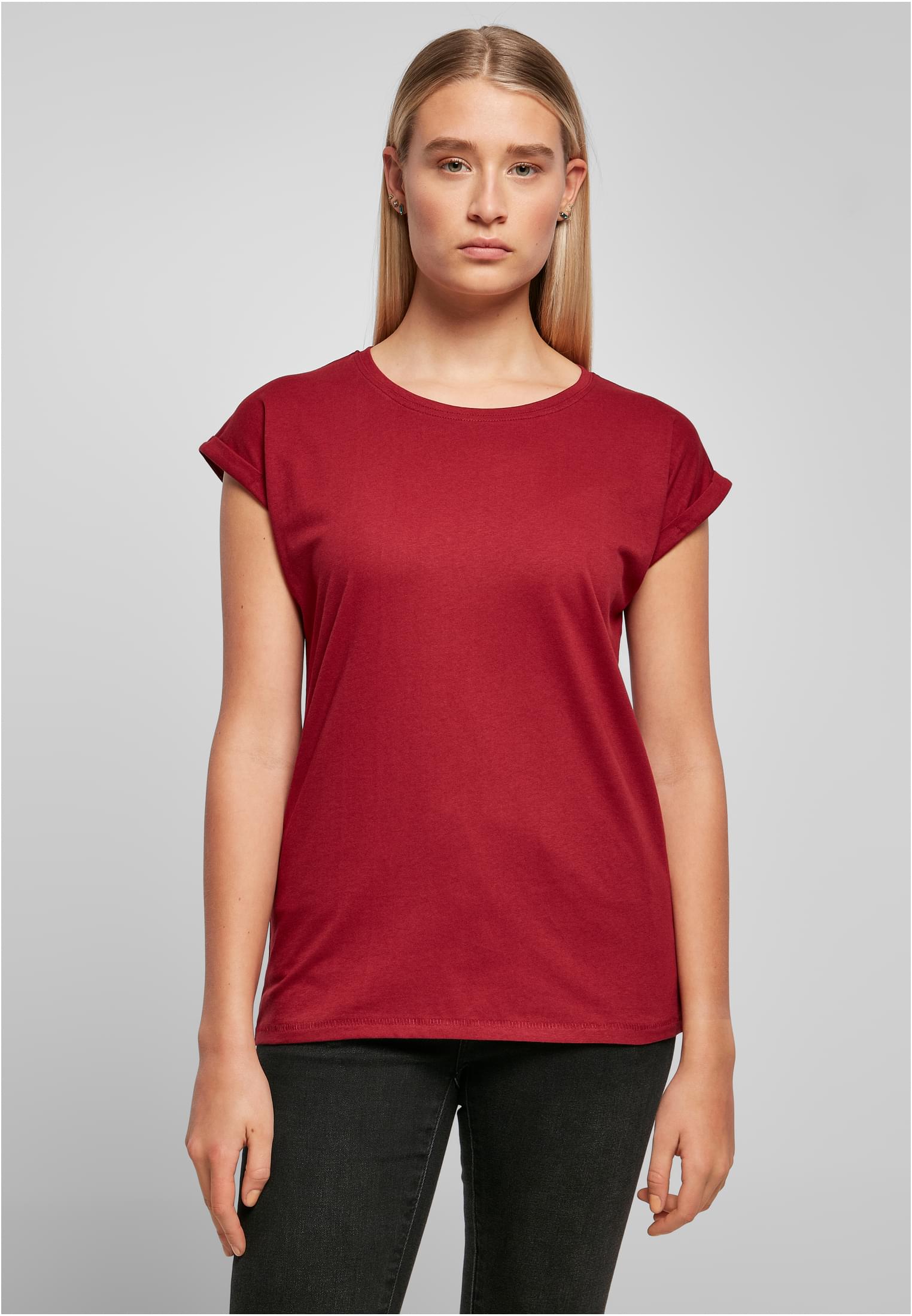 Γυναικείο T-Shirt BY021 Build Your Brand Ladies Extended Shoulder Tee Burgundy