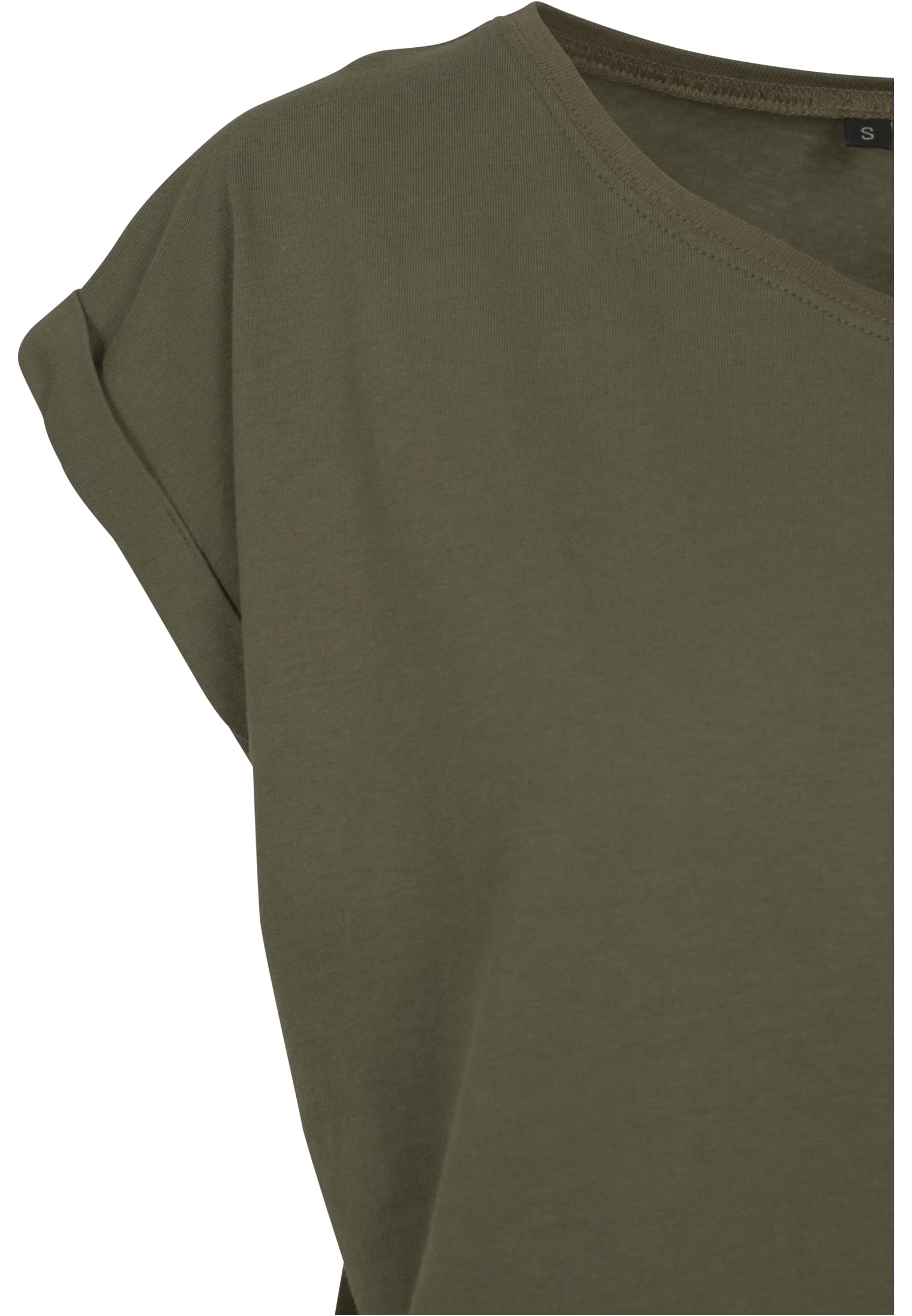 Γυναικείο T-Shirt BY021 Build Your Brand Ladies Extended Shoulder Tee Black Olive