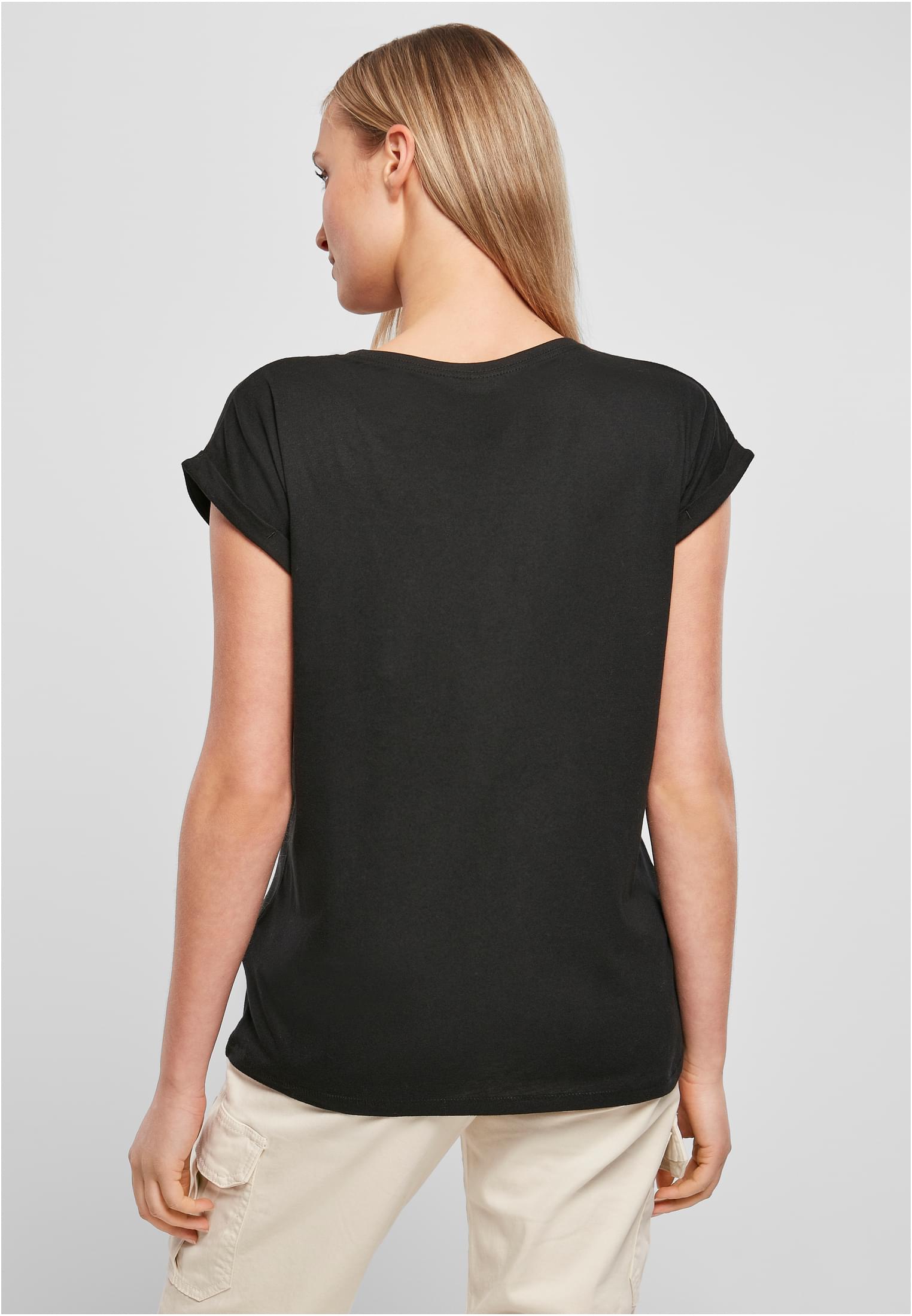 Γυναικείο T-Shirt BY021-00007 Build Your Brand Ladies Extended Shoulder Tee Black