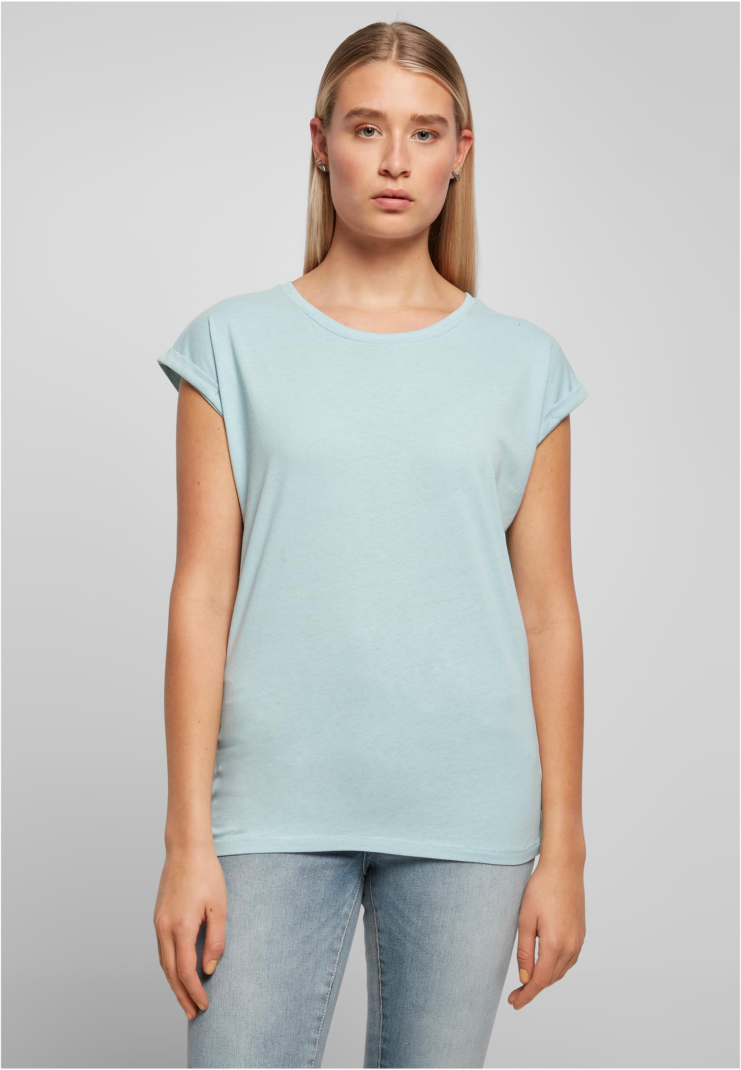 Γυναικείο T-shirt BY021 Build Your Brand Solid Black Ocean Blue