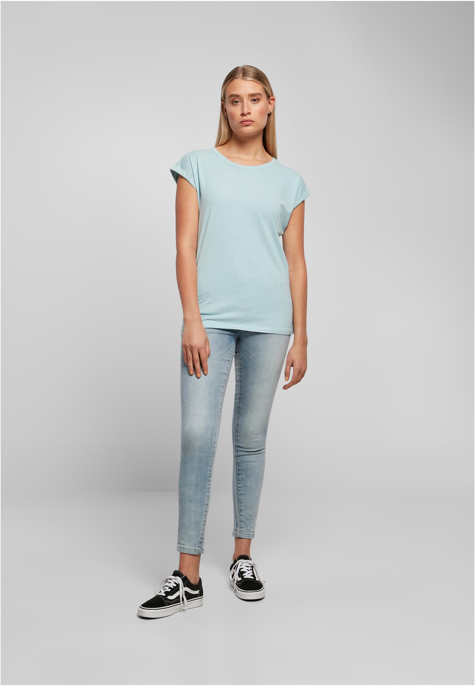 Γυναικείο T-shirt BY021 Build Your Brand Solid Black Ocean Blue