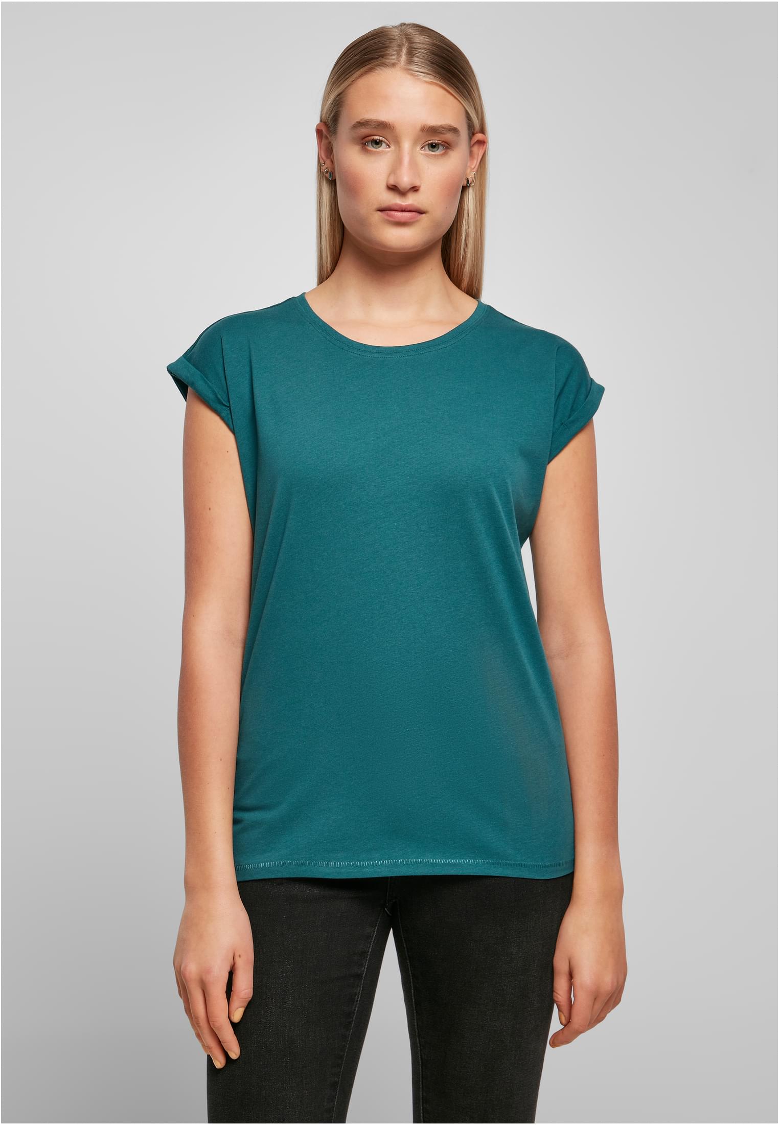 Γυναικείο T-shirt BY021 Build Your Brand BYB Ladies Extended Shoulder Tee Teal
