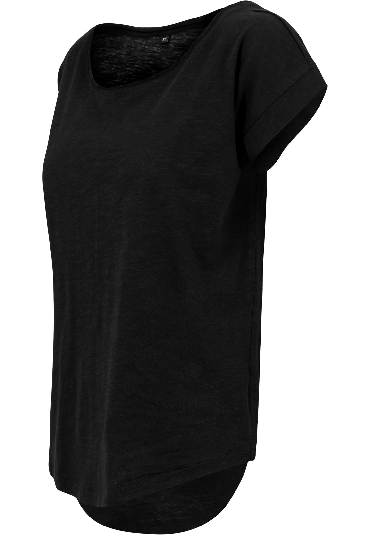 Γυναικείο T-Shirt Ladies Long Slub BY036 Build Your Brand Black