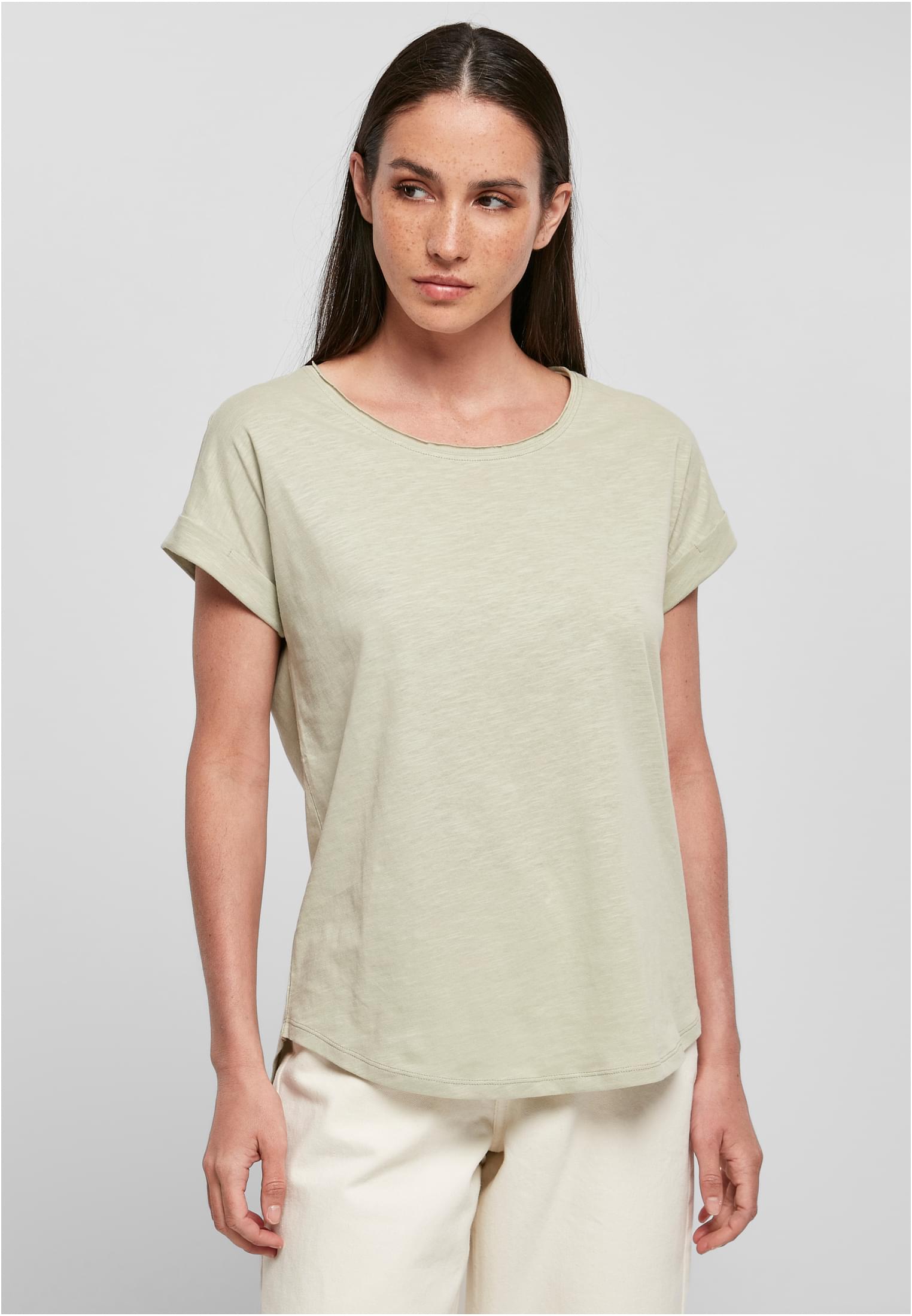 Γυναικείο T-Shirt Ladies Long Slub BY036 Build Your Brand Soft Salvia Softsalvia