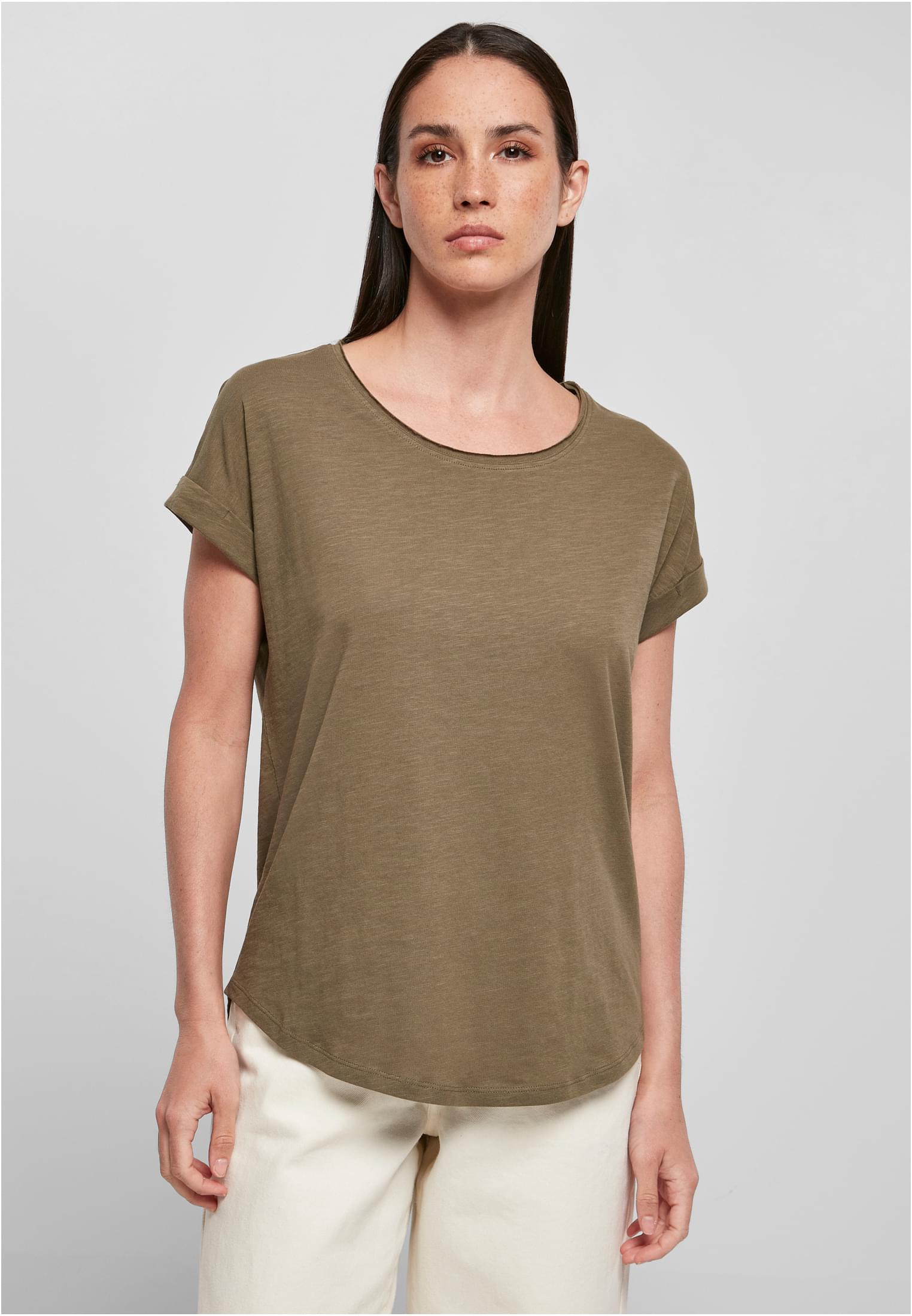 Γυναικείο T-Shirt Ladies Long Slub BY036 Build Your Brand Olive