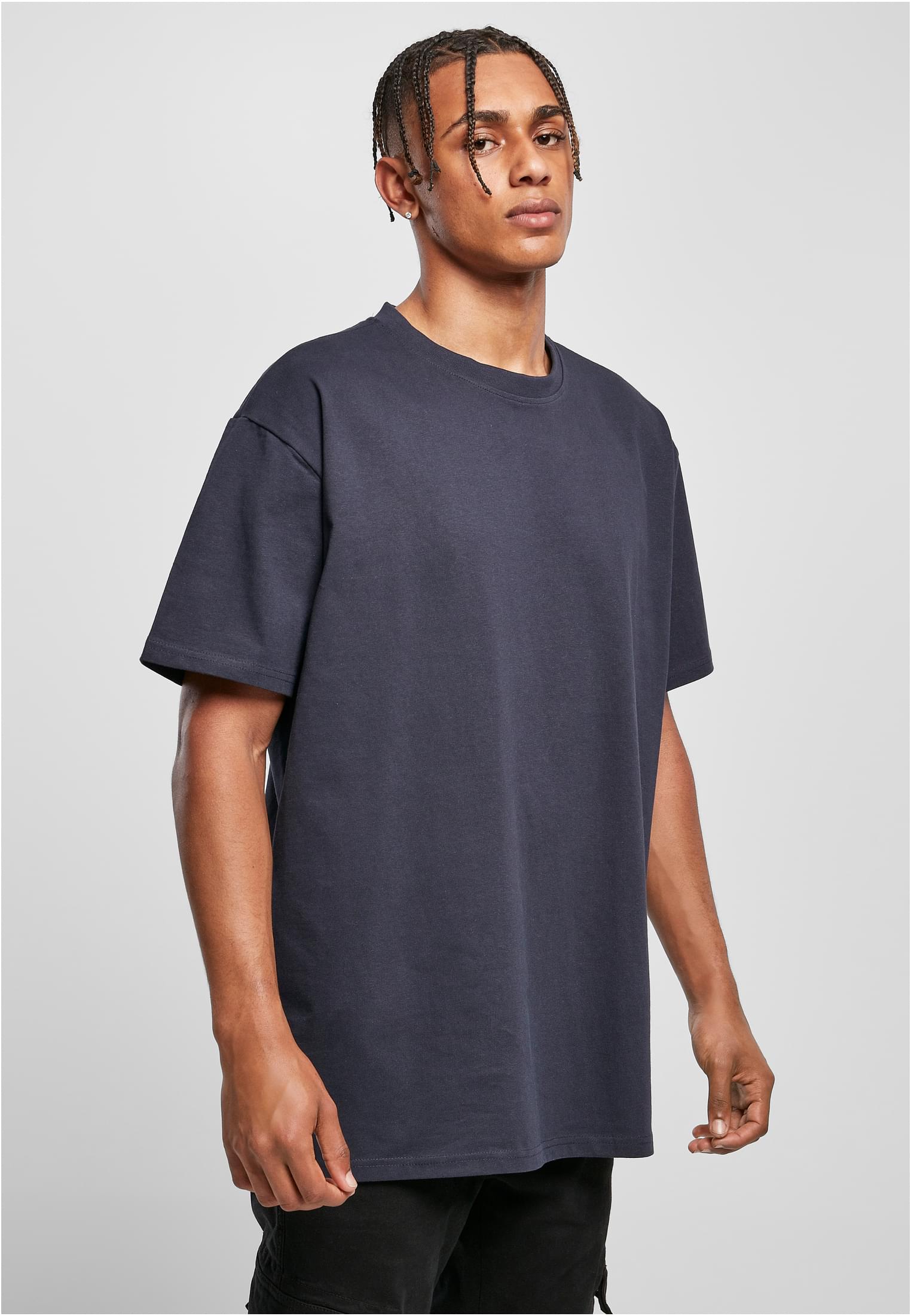 Ανδρικό T-Shirt Heavy Oversized BY102 Build Your Brand Navy