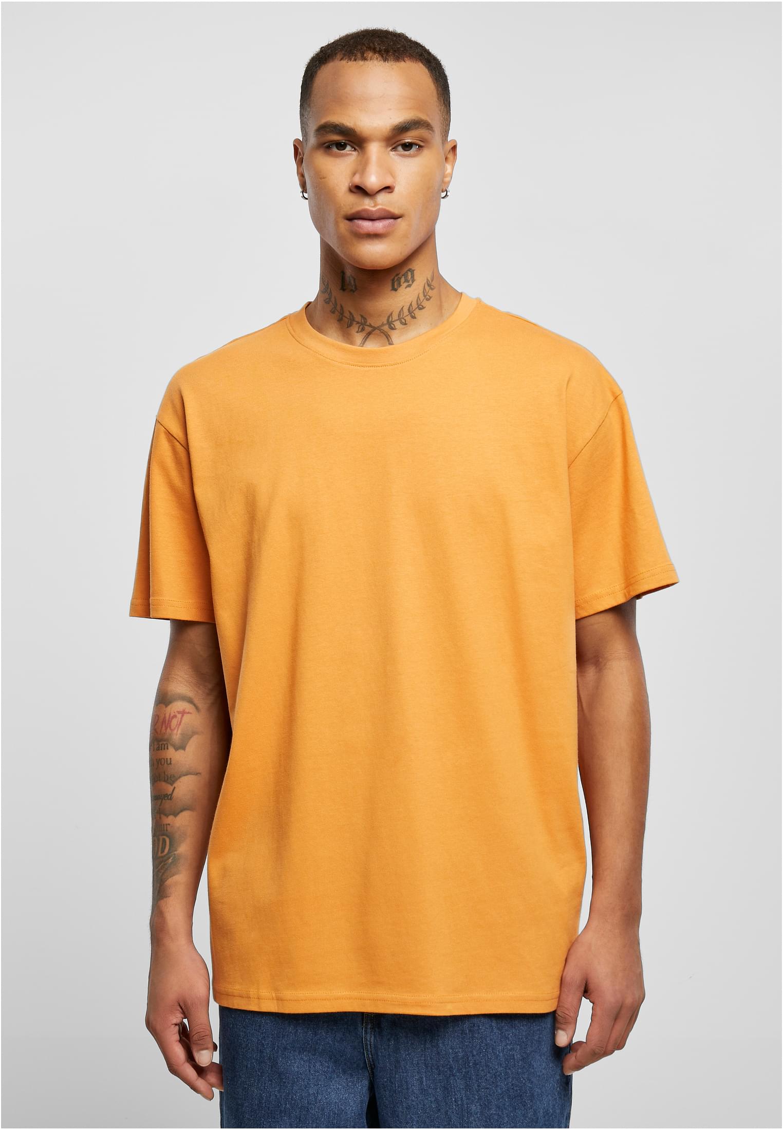 Ανδρικό T-Shirt Heavy Oversized BY102 Build Your Brand Forgottenorange