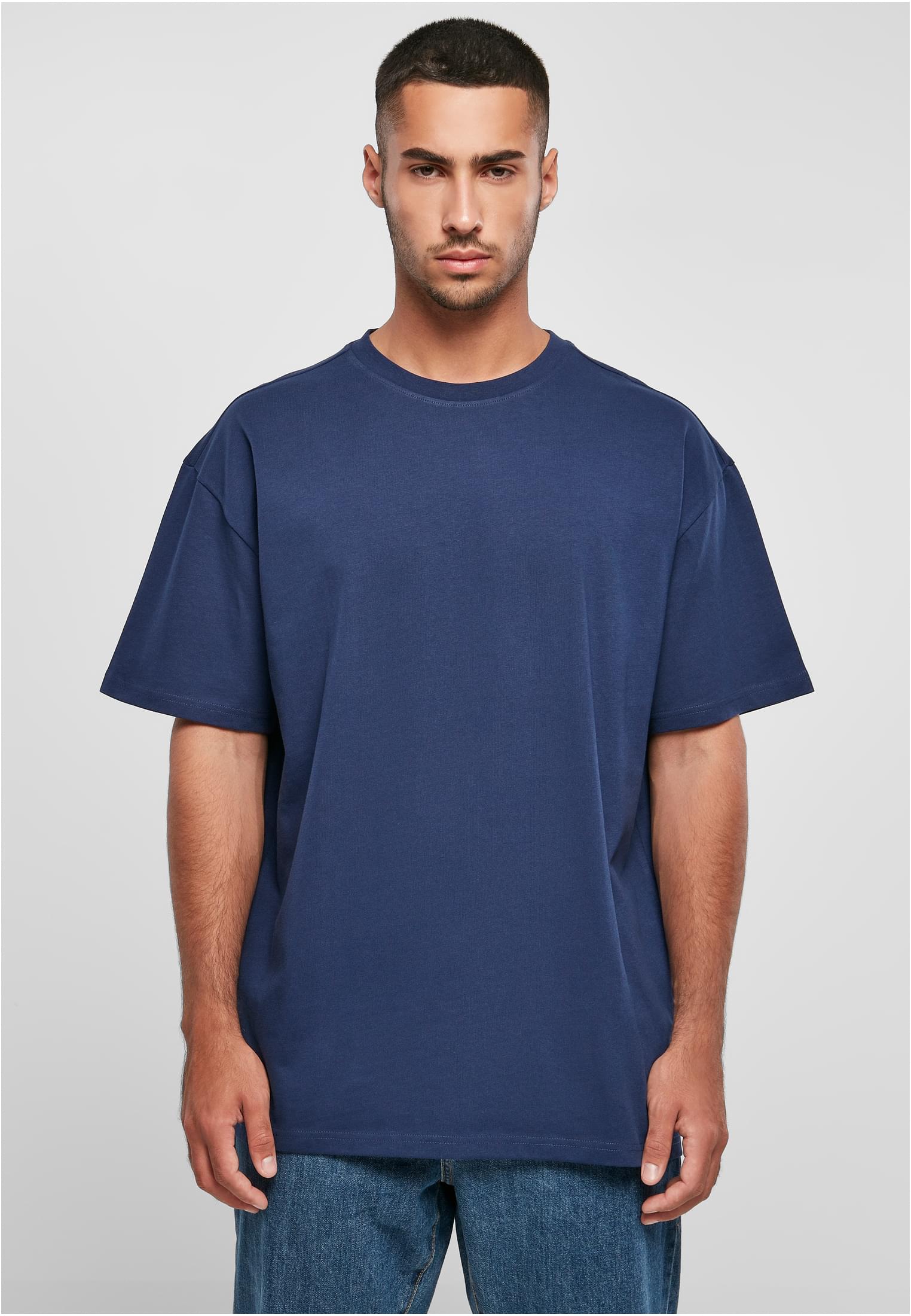 Ανδρικό T-Shirt Heavy Oversized BY102 Build Your Brand Darkblue
