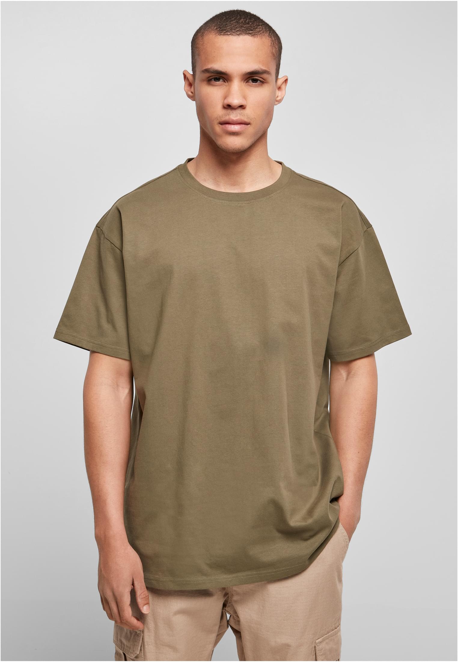 Ανδρικό T-Shirt Heavy Oversized BY102 Build Your Brand Olive