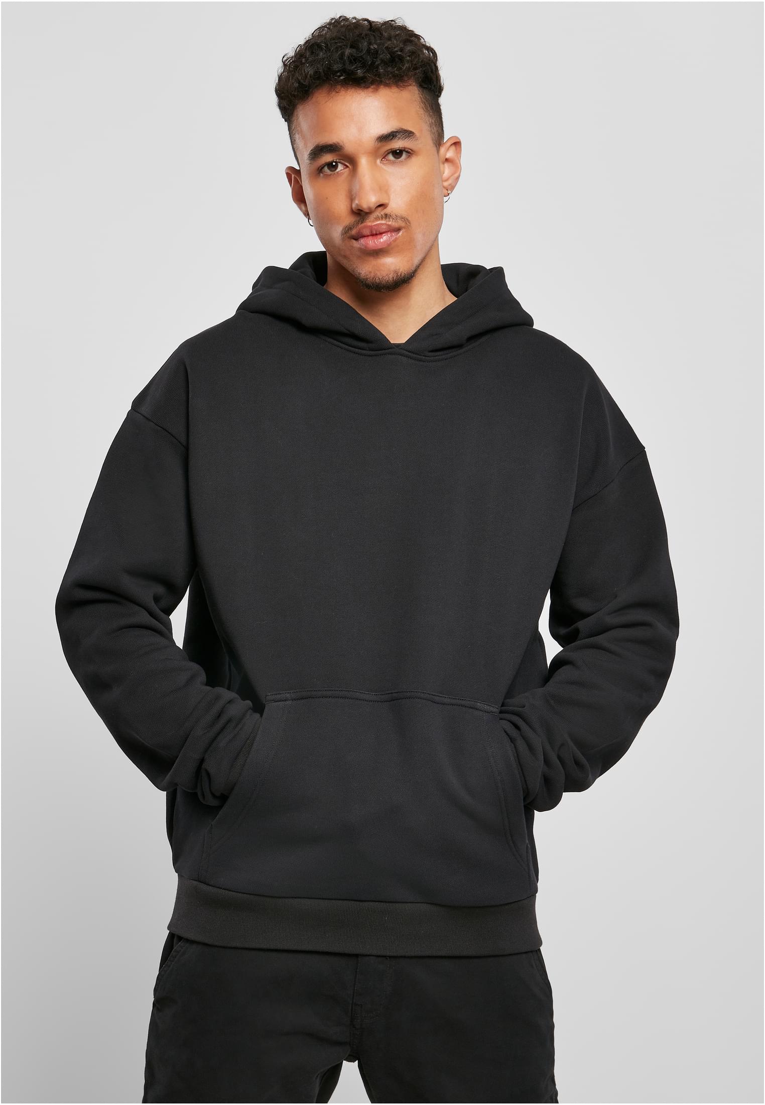 Ανδρικό Φούτερ με Κουκούλα Ultra Heavy Cotton Box BY162 Build Your Brand Black
