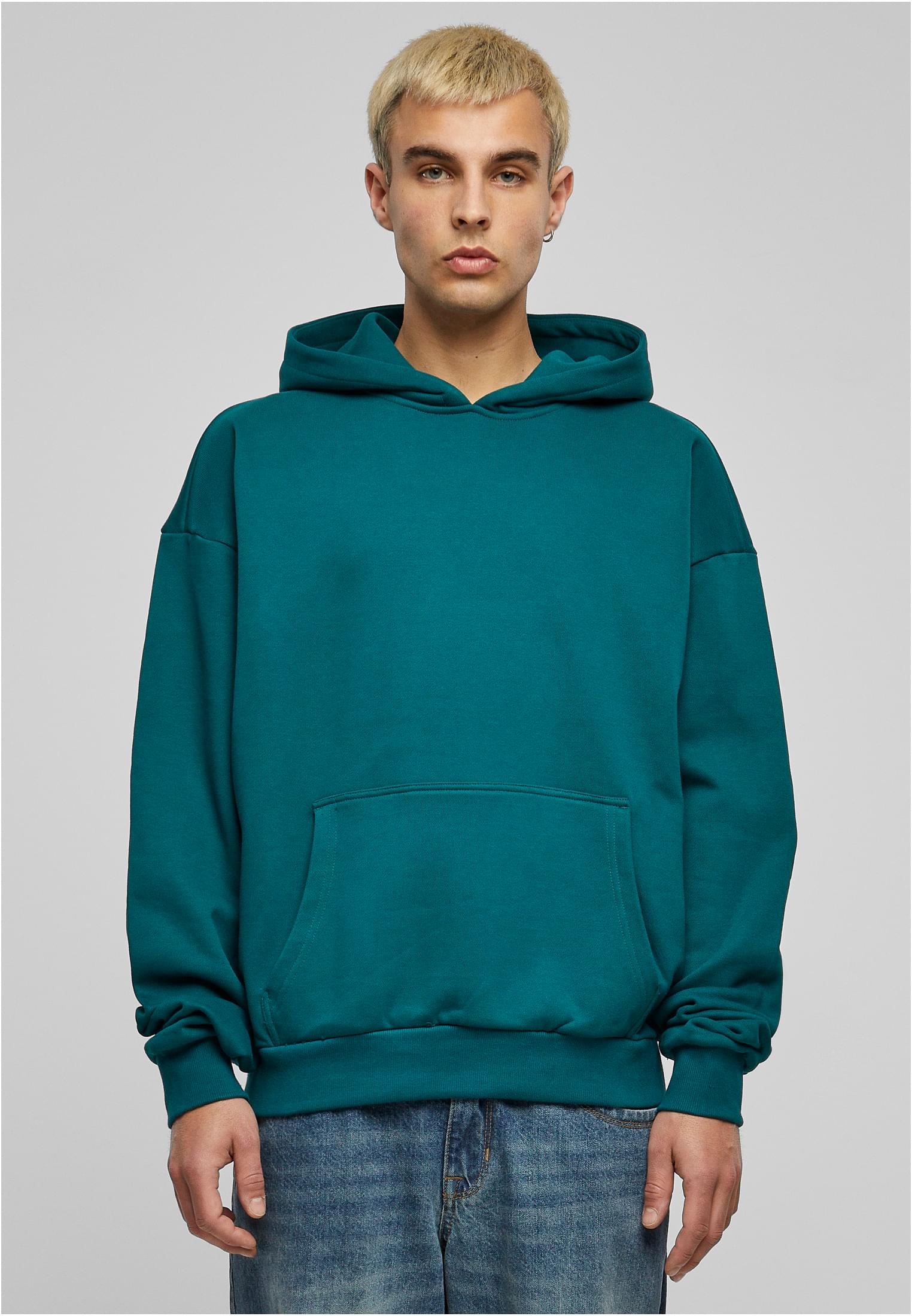 Ανδρικό Φούτερ με Κουκούλα Ultra Heavy Cotton Box BY162 Build Your Brand Retro Green