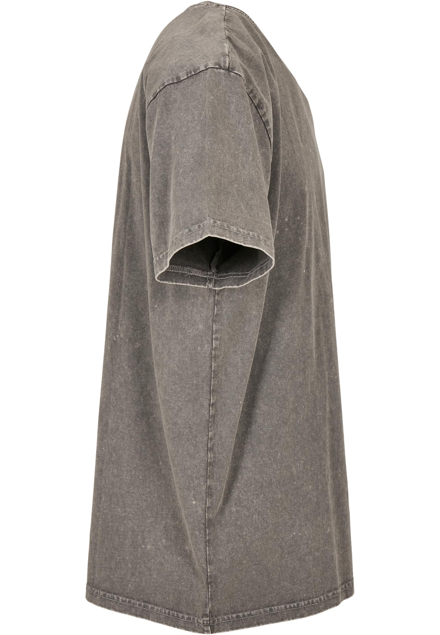 Ανδρικό Oversize T-Shirt By189-02726 Build Your Brand Acid Washed Heavy Asphalt ανδρικά Basic T-Shirts Simple Wear Μπλουζάκια κοντομάνικα