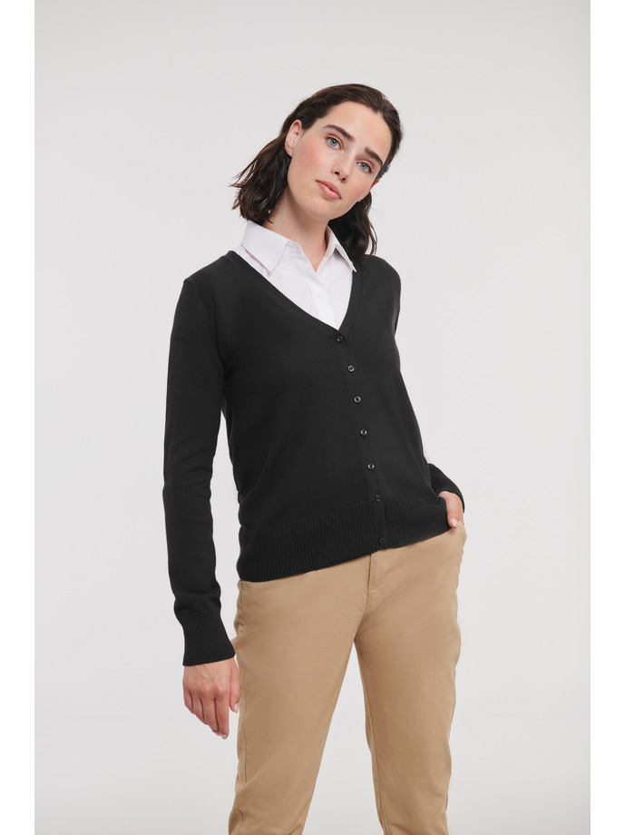 Γυναικεία Ζακέτα Πλεκτή V-Neck R-715F-0 Russell Black