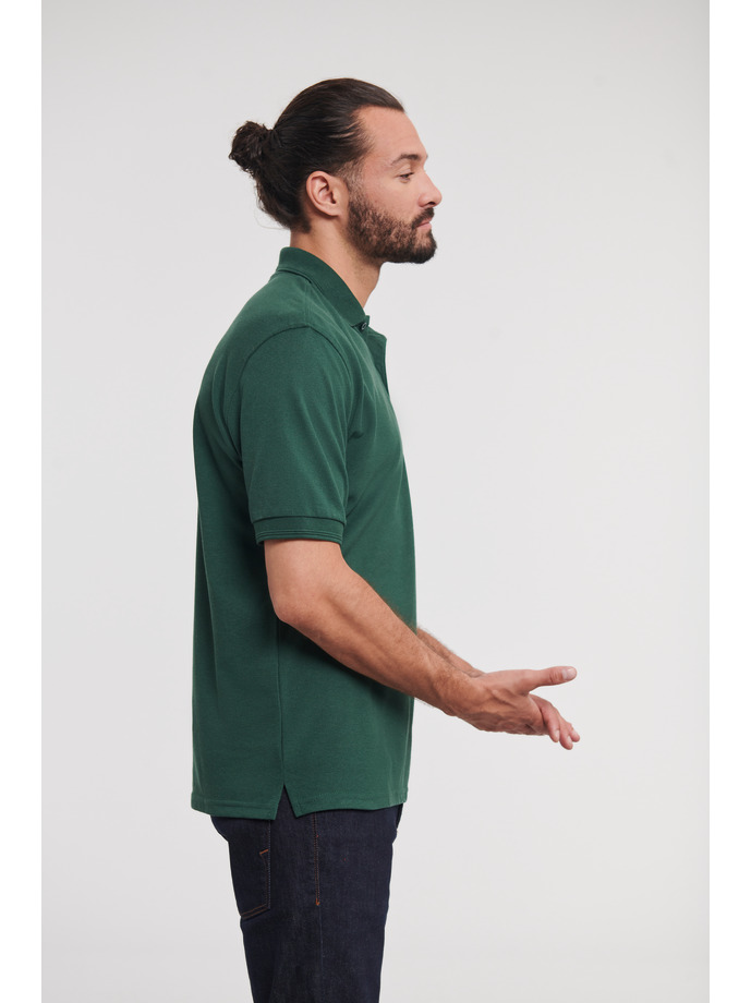 Ανδρικό Polo R-599M-0 Russell Hardwearing Bottle Green ανδρικά Μπλούζες Simple Wear