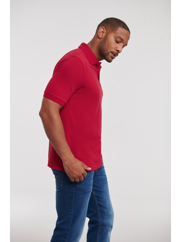 Ανδρικό Polo R-599M-0 Russell Hardwearing Classic Red ανδρικά Μπλούζες Simple Wear