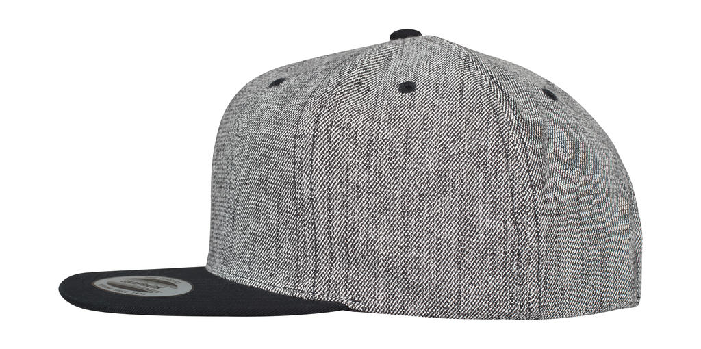 Καπέλο Snapback Ross-35568 Flexfit Melange Solid Black αξεσουάρ Καπέλα Simple Wear