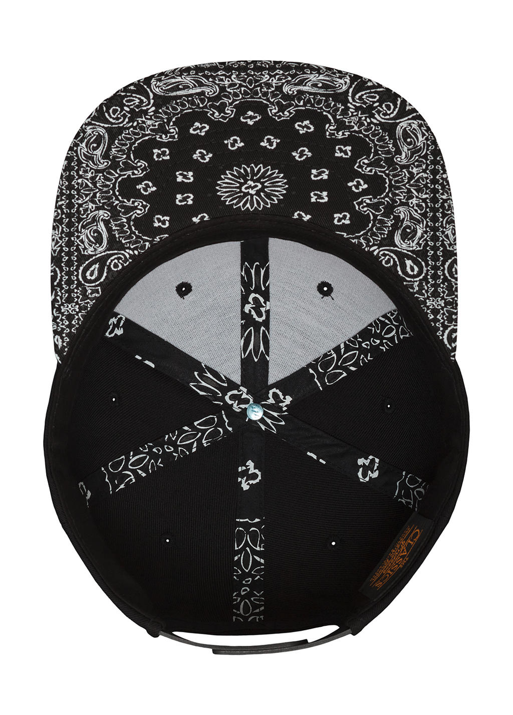Καπέλο Snapback Bandana Ross-38368 Flexfit Black Paisley αξεσουάρ Καπέλα Simple Wear