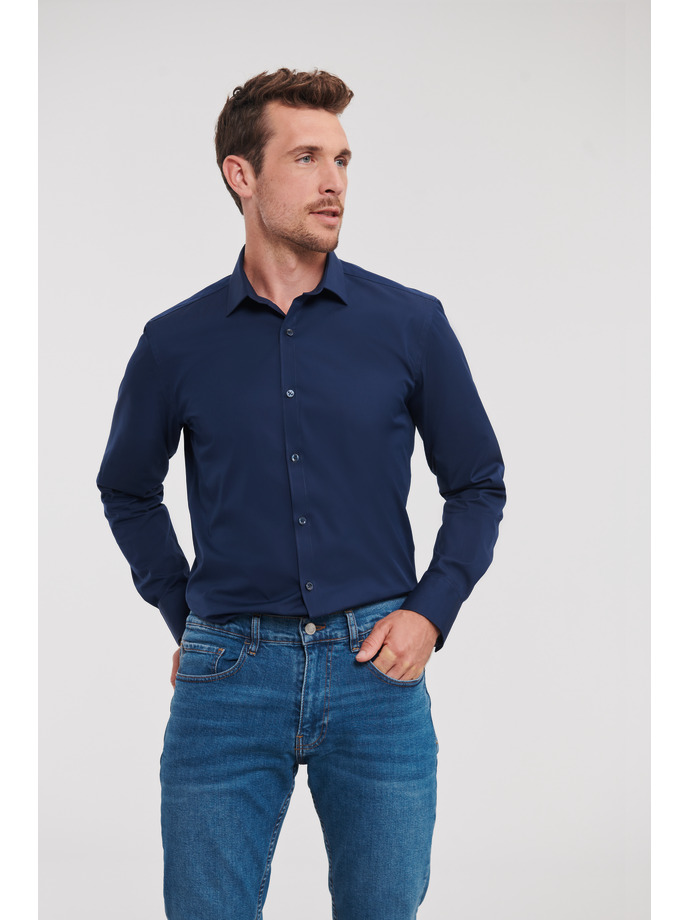 Μακρυμάνικο Πουκάμισο Stretch R-960M-0 Russell Bright Navy