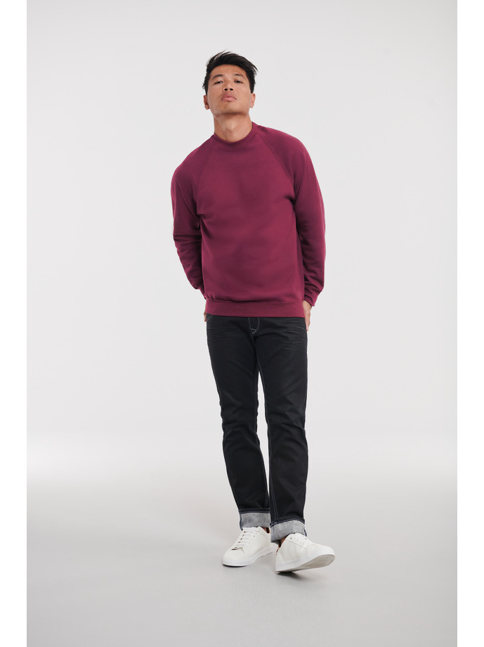 Φούτερ Classic Raglan R-762M-0 Russell Burgundy ανδρικά Simple Wear