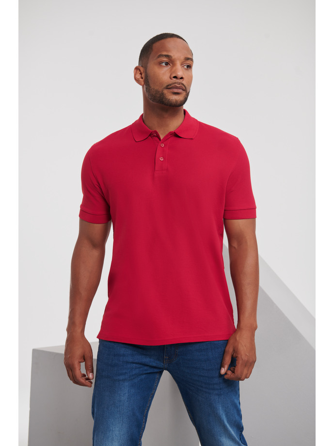 Ανδρική Μπλούζα Polo R-577M-0 Russell Ultimate Cotton Classic Red