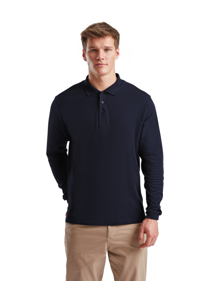Μπλούζα Polo Μακρυμάνικη 63-310-0 Fruit of the Loom Premium Deep Navy