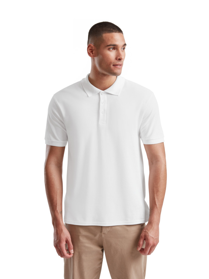 Ανδρική Μπλούζα Polo 63-218-0 Fruit of the Loom Premium White