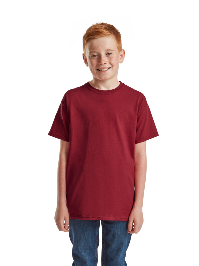 Παιδικό T-Shirt 61-019-0 Fruit of the Loom Brick Red