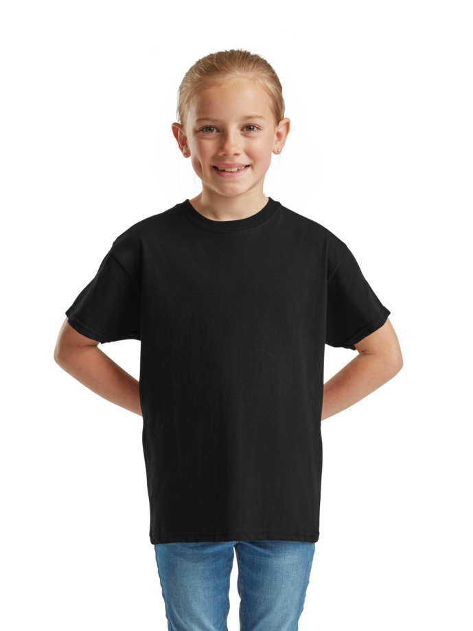 Παιδικό T-Shirt 61-019-0 Fruit of the Loom Black