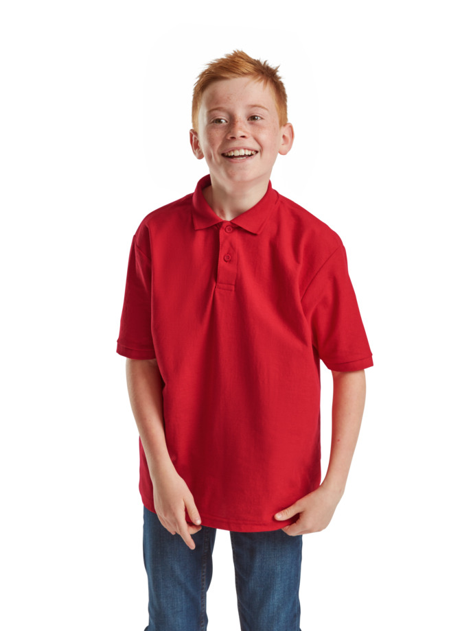 Παιδικό Polo 63-417-0 Fruit of the Loom Red